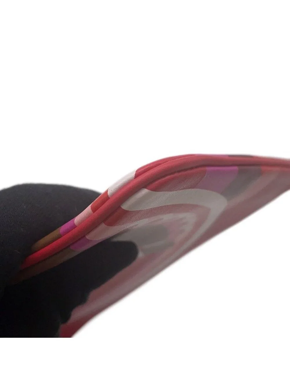 Hermes Pouch Carre Pocket Long Rainbow Love Rouge de Coeur Halzan Silver Swift